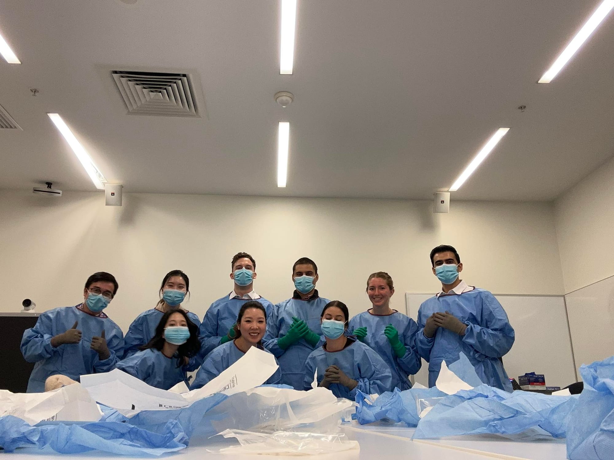 Arvin with his medical school cohort