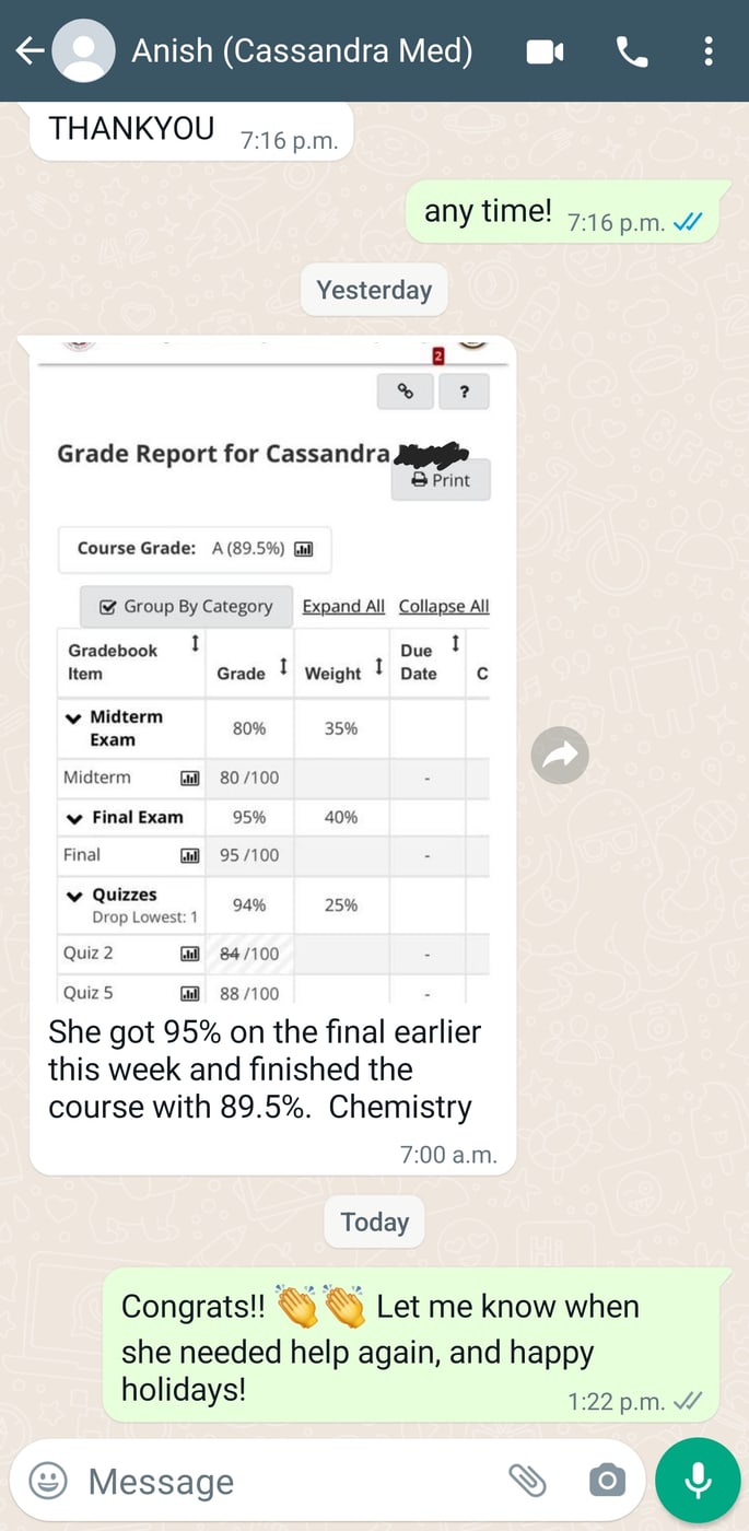 Anish’s parent, 95% final
